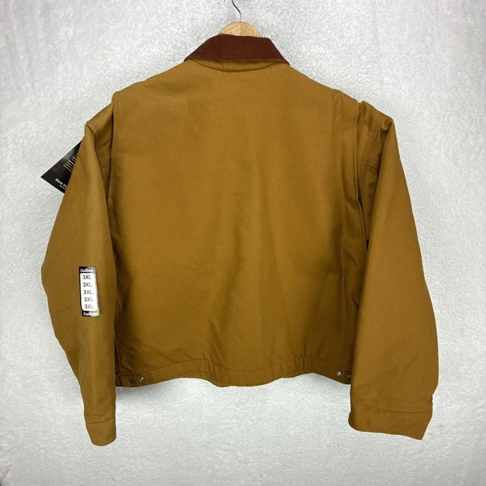 Carhartt Detroit Jacket Blanket Lined Mens 3XL J001 BRN Brown NWT NOS - Picture 3 of 15